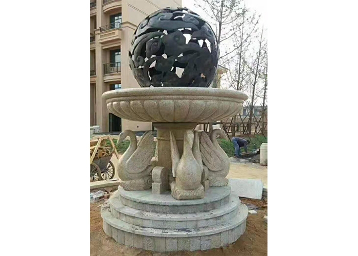 石雕花盆