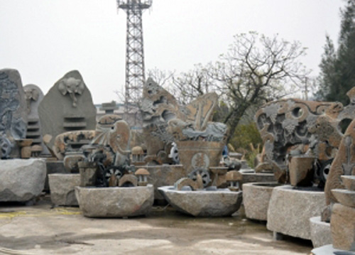石雕喷泉6