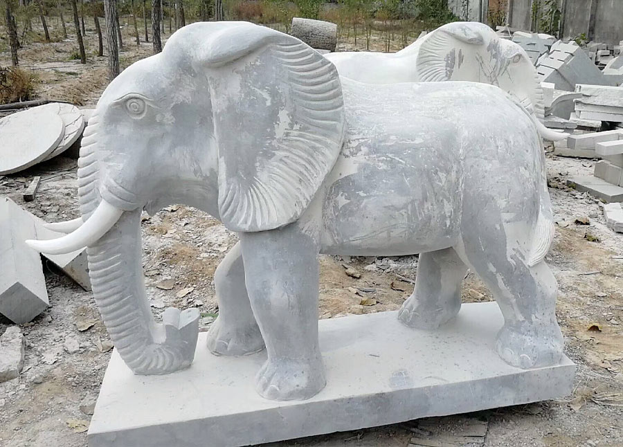 大象石雕7