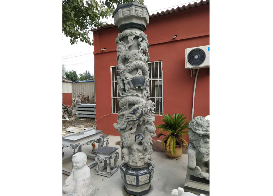 石雕龙柱1