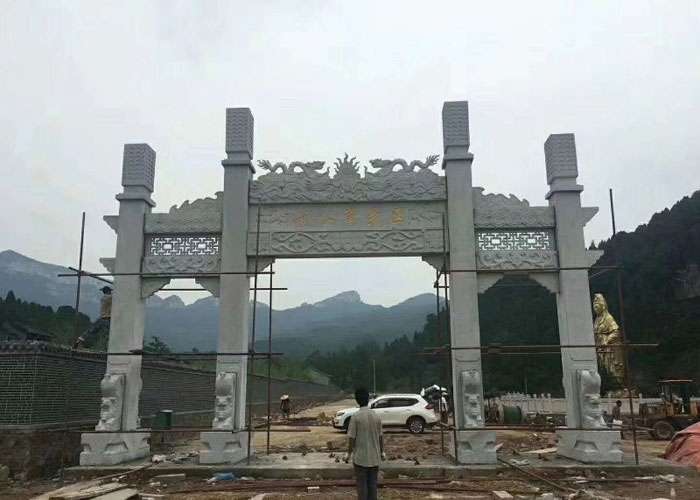 石牌坊订购了要怎么安装好一些